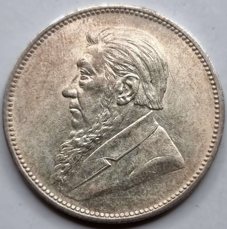 South Africa 2 Shillings Kruger 1896 silver coin