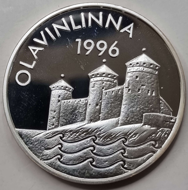 Finland 20 Euro Silver Proof coin 1996 Olavinlinna Castle