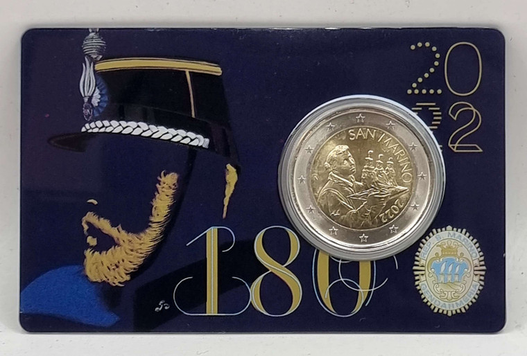 San Marino 2022 corpo della Gendarmeria 2 euro in Coin Card