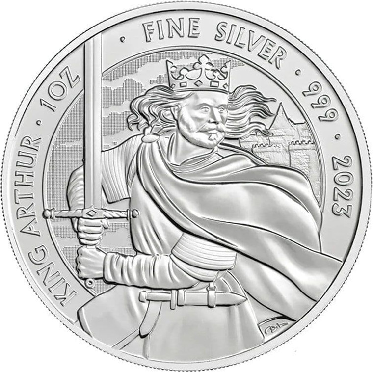 UK MYTHS AND LEGENDS 2023 SILVER BULLION KING ARTHUR COIN 1 OZ .999