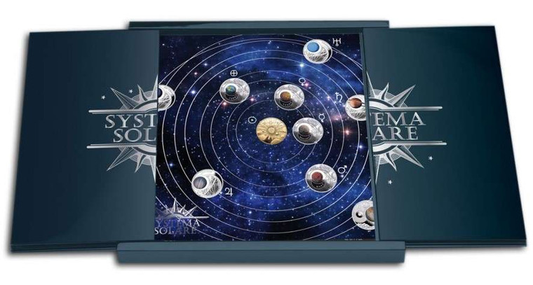 Belarus Solar System Silver Nine 9 Coin Set Proof 2012 Collection