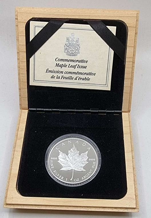 Canada 5 Dollar 1 oz silver 999 proof coin 1989