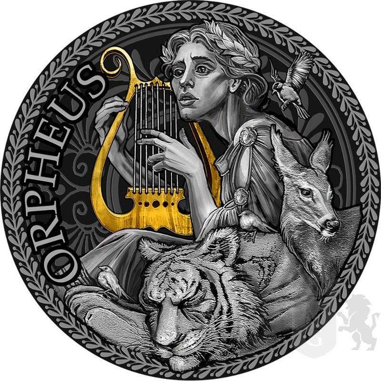 ORPHEUS Greek Mythology 1 Oz Silver Coin Cameroon 2023