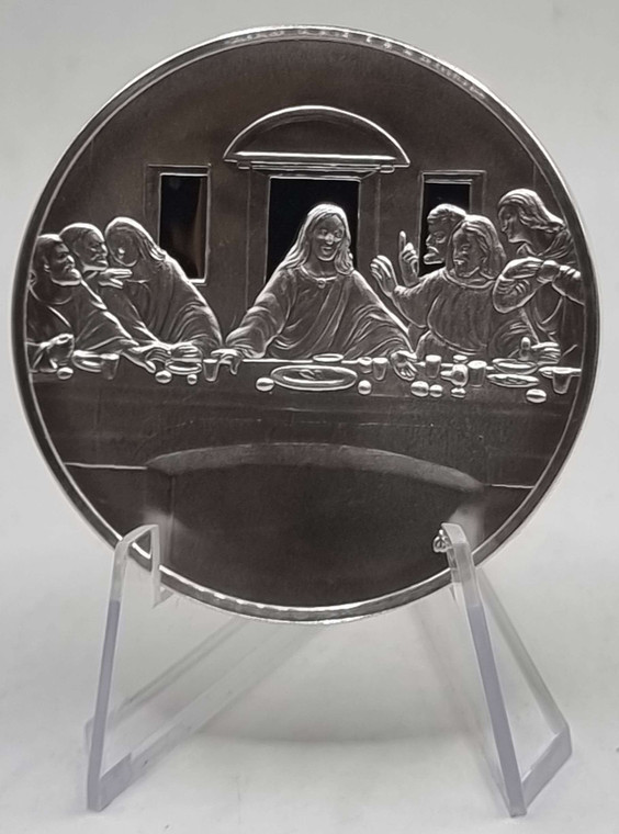 FRANKLIN MINT 100 Greatest Masterpieces Silver Proof Coin Series - LAST SUPPER DA VINCI