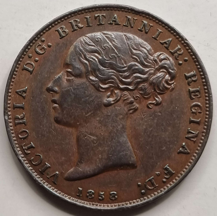 Jersey Queen Victoria 1/26 Shilling coin 1858 high grade