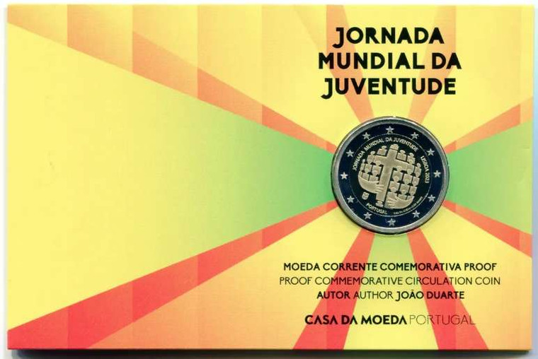 Portugal World Youth Day 2023 Lisbon 2 Euro in Coin Card