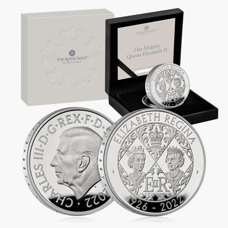 UK BRITAIN Silver Piedfort COIN Elizabeth II Memorial Proof