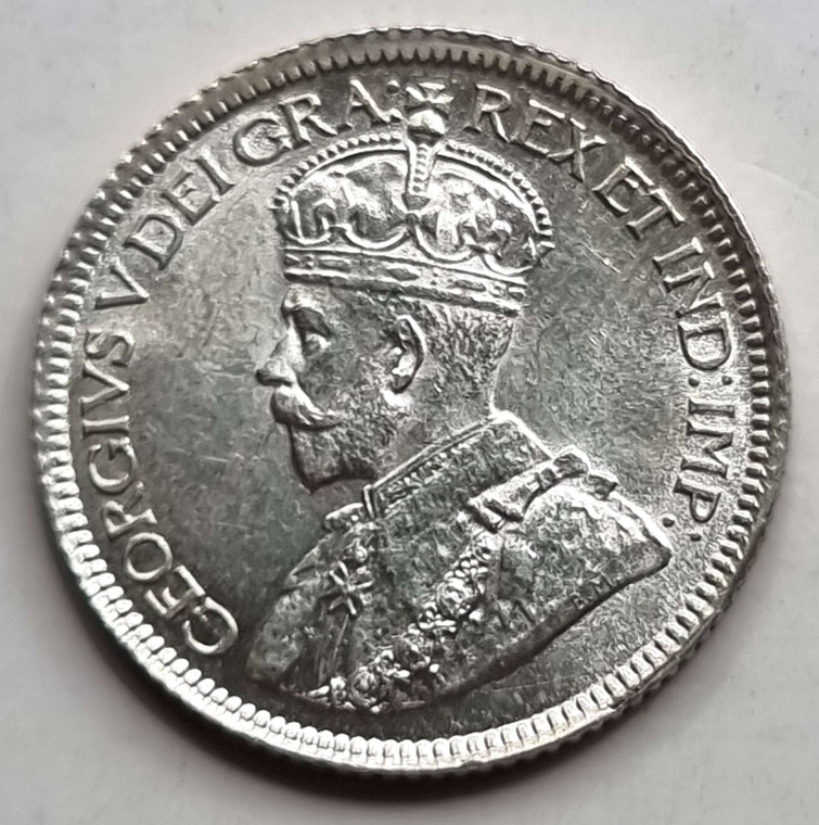 Canada KGV coin 10 Cents 1918 in TOP UNC