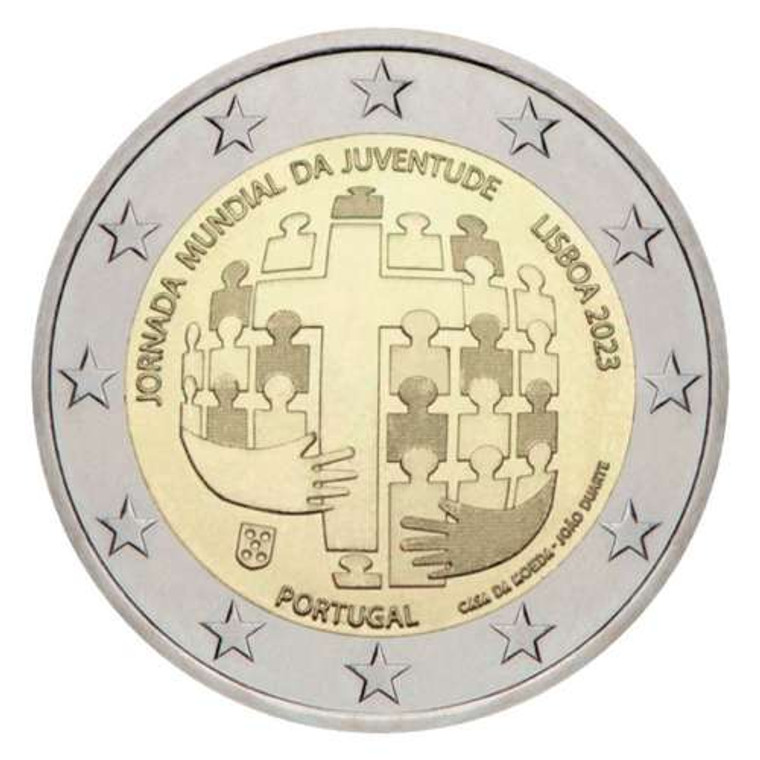 Portugal World Youth Day 2023 Lisbon 2 Euro in Coin Capsule