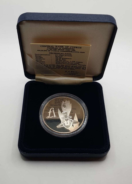 CYPRUS 1999 SILVER PROOF COIN ONE POUND MELISSAKI