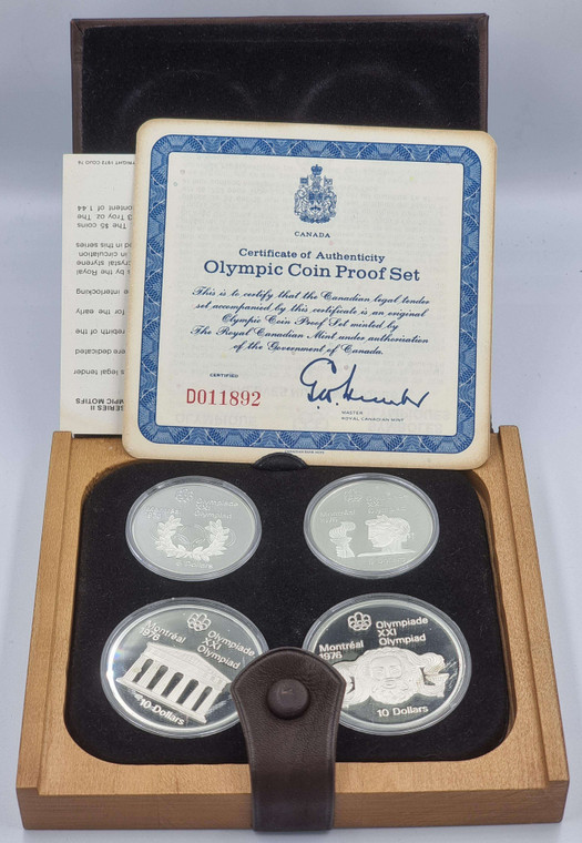 Canada 1976 Montreal Olympics Silver Proof Coin Set of 4