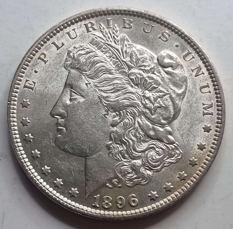 US AMERICA MORGAN SILVER DOLLAR COIN 1896 UNC