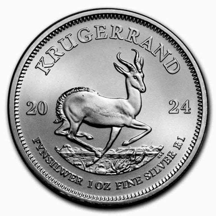 SOUTH AFRICA 2024 SILVER KRUGERRAND COIN 1 oz. 999