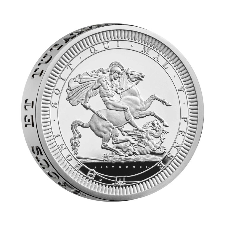 2024 GREAT ENGRAVERS 'BENEDETTO PISTRUCCI' ST GEORGE & DRAGON 2OZ SILVER PROOF COIN