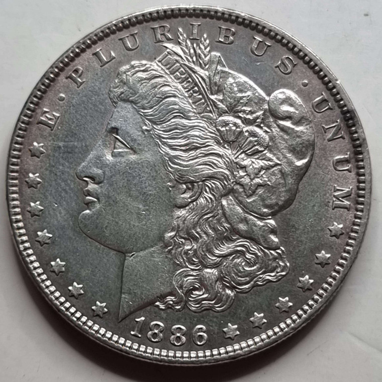 US AMERICA MORGAN SILVER DOLLAR COIN 1886