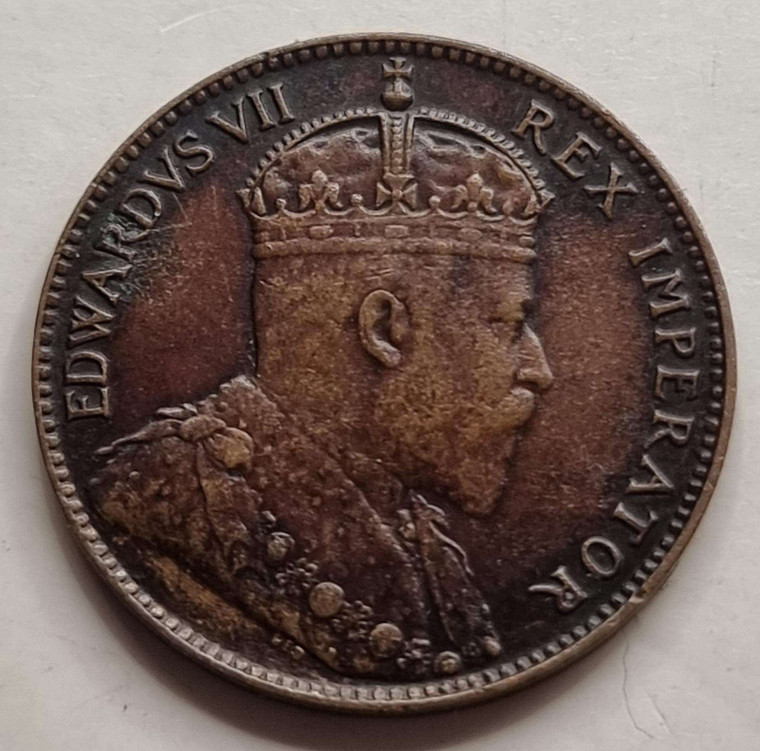 CYPRUS 1/4 PIASTRES 1908 KING EDWARD COIN EXF RARE