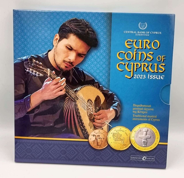 CYPRUS 2023 COMPLETE YEAR EURO SET OFFICIAL COIN BLISTER