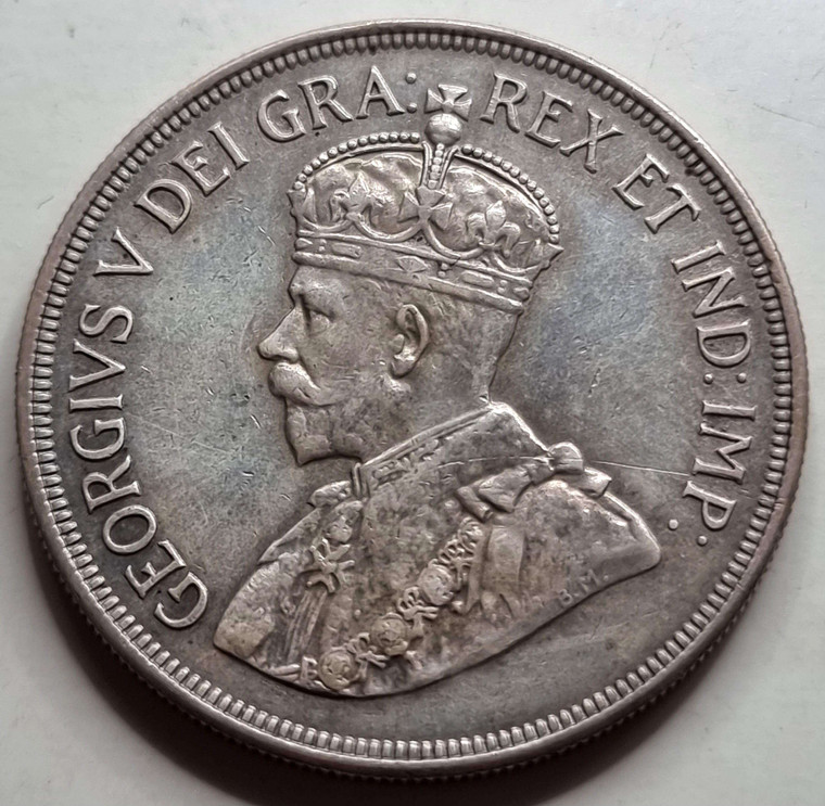 CYPRUS 45 PIASTRES 1928 SILVER CROWN COIN EXF