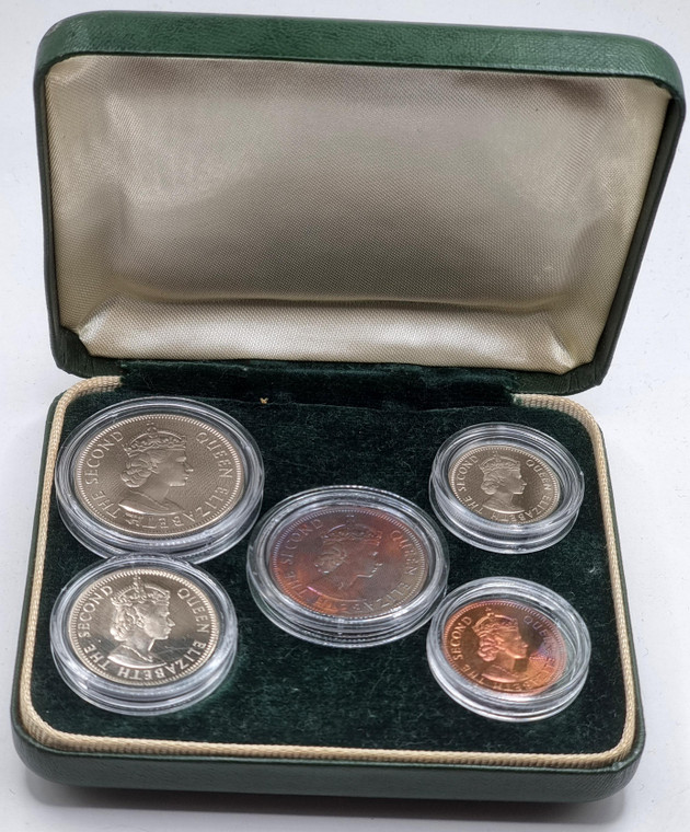 CYPRUS 1955 PROOF SET LAST COINS BRITISH ADMINISTRATION RARE