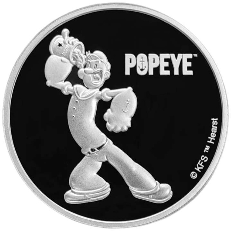 Fiji Popeye 2024 1 oz .999 Proof Silver Coin