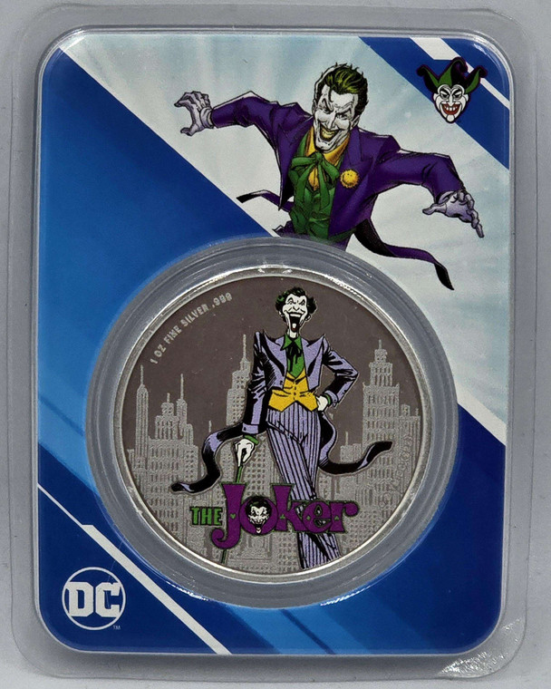 JOKER DC Comics Samoa 2024 1 Oz Colorized coin in Blister