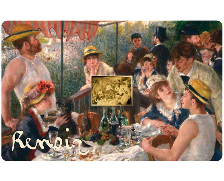 Renoir The Rowers Breakfast 1/1000 Oz Gold Coin 3000 Francs Chad 2024