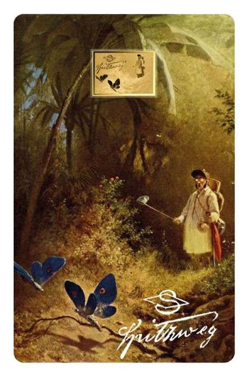 Carl Spitzweg Butterfly Hunter 1/1000 Oz Gold Coin 3000 Francs Chad 2024