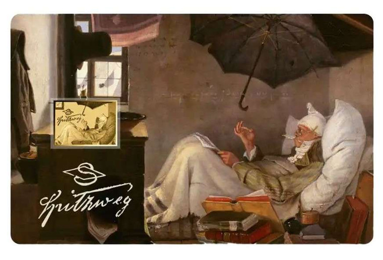 Carl Spitzweg The Poor Poet 1/1000 Oz Gold Coin Chad