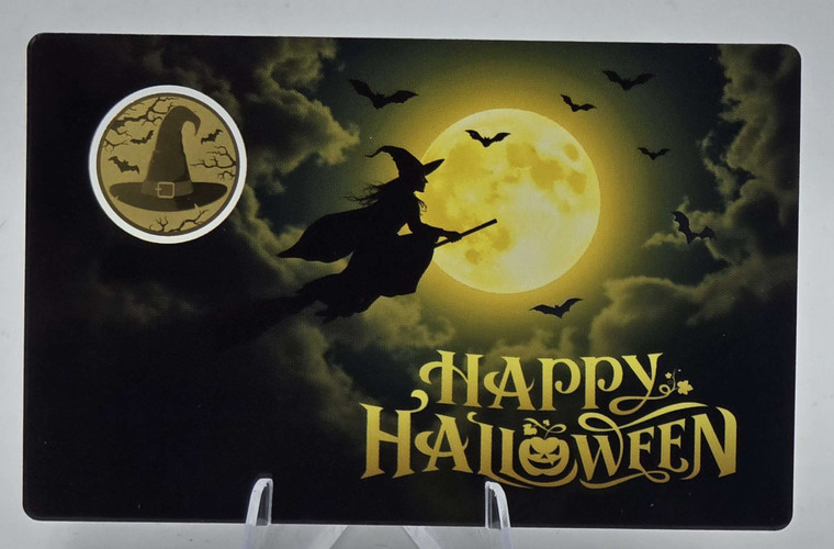 HALLOWEEN WITCH 1/1000 Oz Gold .999 Coin Chad