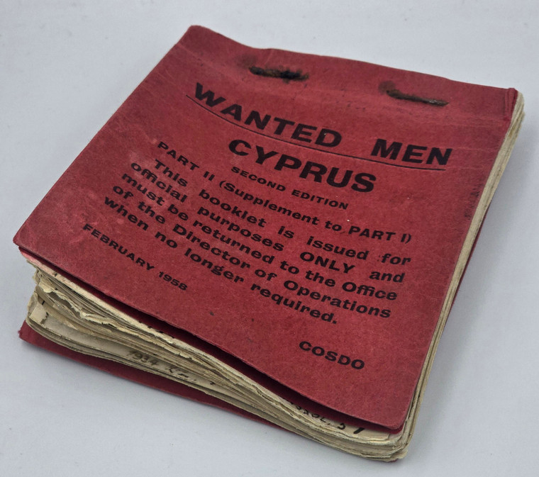 WANTED MEN OF CYPRUS 1958 EOKA FIGHTERS POCKET BOOKLET