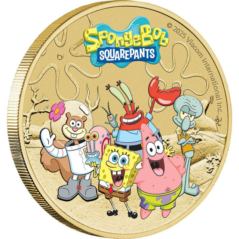 SpongeBob SquarePants and Friends 2025 Collector Coin in Card