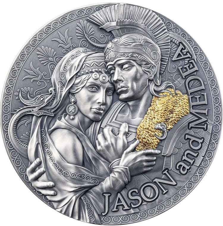 Jason and Medea 2024 Great Greek Mythology 2 Oz Silver Coin