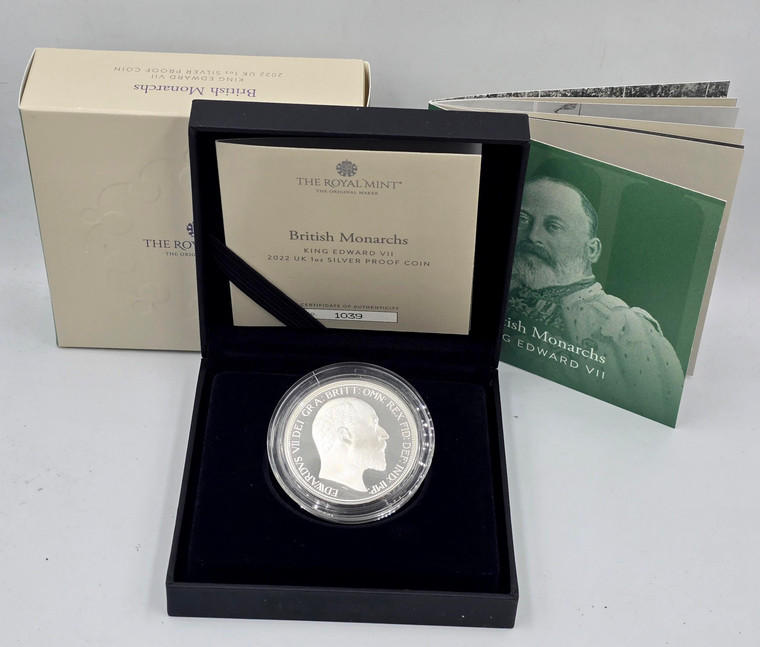 UK 2022 British Monarchs King Edward Silver Proof coin