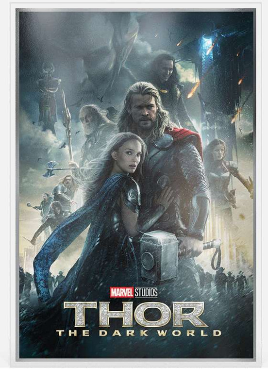 Marvel Infinity Saga Thor Dark World 1.5 oz Silver Proof coin