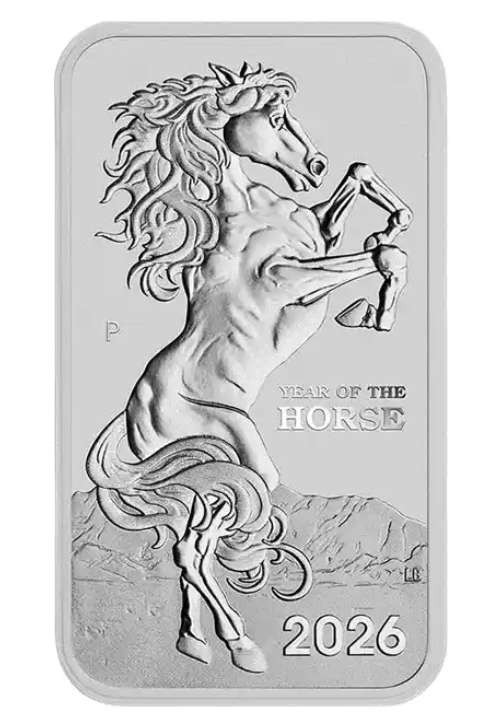 Australia 2026 Lunar Horse 999.9 1oz Rectangular Coin