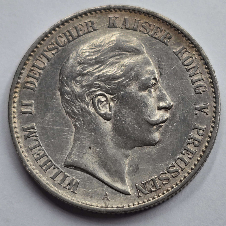 Germany 1900 William II silver 2 mark coin