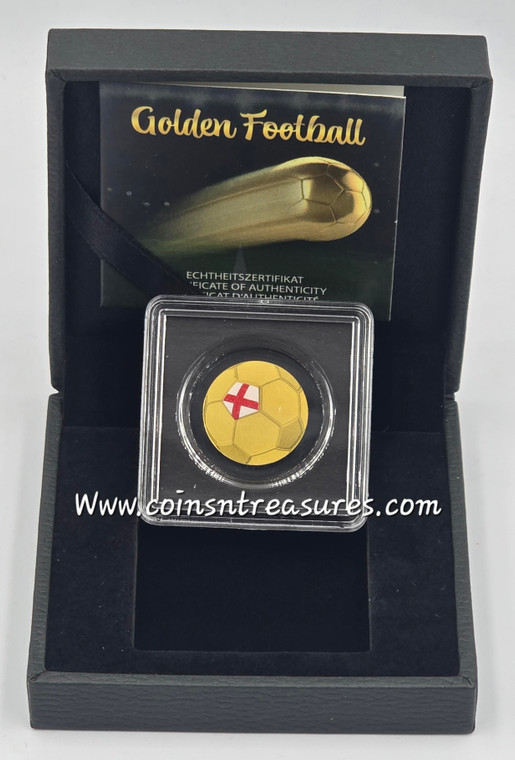 England Golden Football 1/1000 Oz Gold Coin