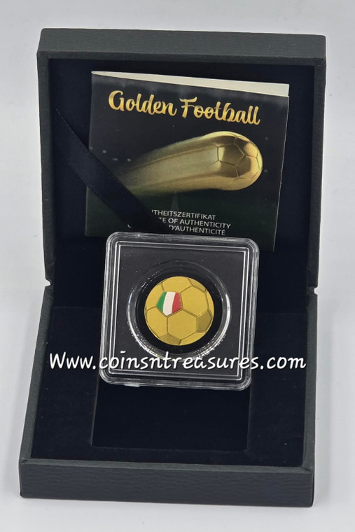 Italy Golden Football 1/1000 Oz Gold Coin