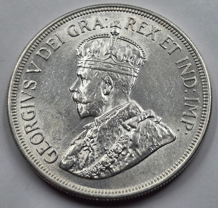 CYPRUS 45 PIASTRES 1928 SILVER CROWN COIN AU-UNC