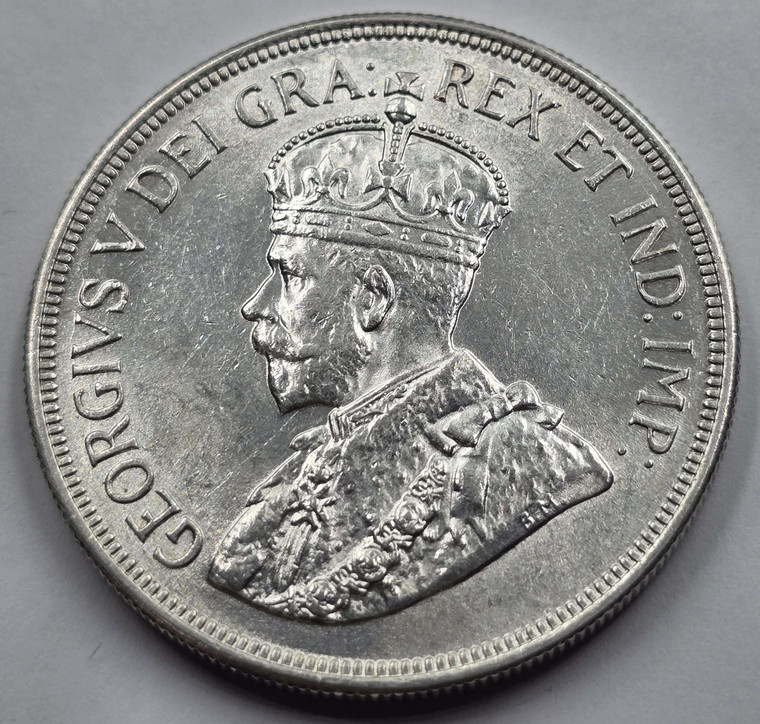CYPRUS 45 PIASTRES 1928 SILVER CROWN COIN AU-UNC