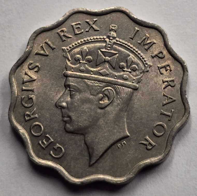 CYPRUS 1 PIASTRE 1938 COIN OF KGVI IN UNC