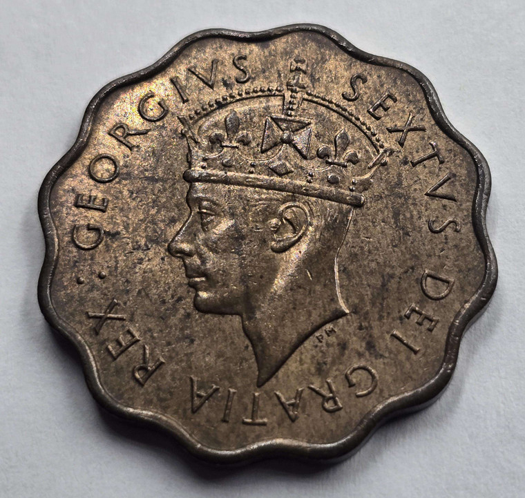 CYPRUS 1 PIASTRE 1949 COIN OF KGVI UNC