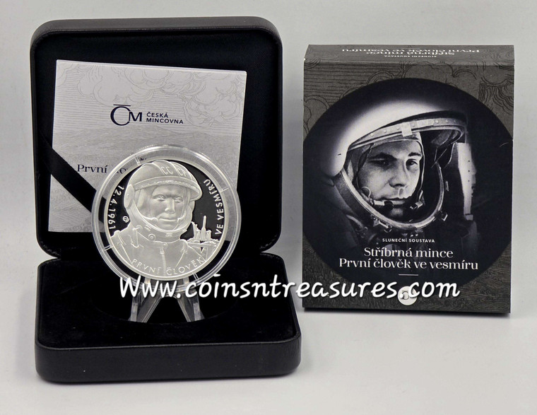 Yuri Gagarin Human in Space 1 Oz Silver Proof Coin 2021