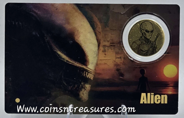 ALIEN 1/200 Oz Gold Coin card 30$ Liberia 2026
