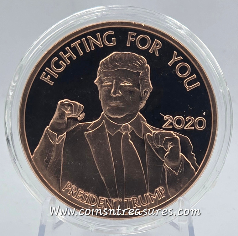 Trump Fighting for You 1 oz 999 Copper Round