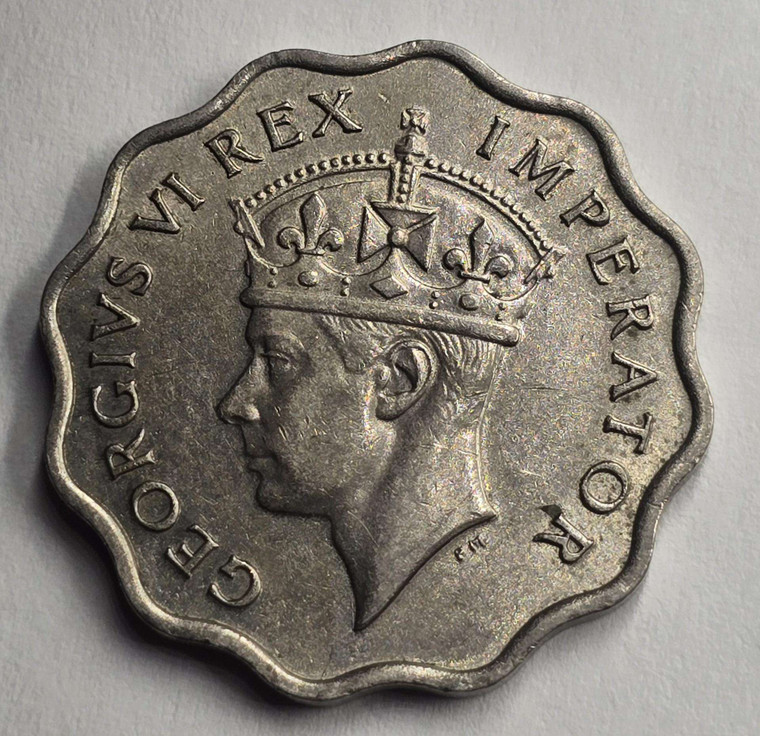 CYPRUS 1 PIASTRE 1938 COIN OF KGVI IN AU