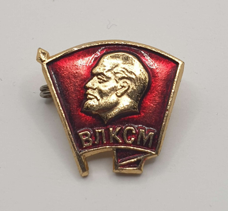 RUSSIA USSR Soviet Komsomol VLKSM Lenin Pin Badge