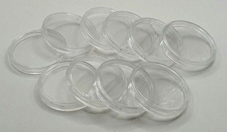 Generic round Coin capsules for coins Ø 32 mm - Pack of 10