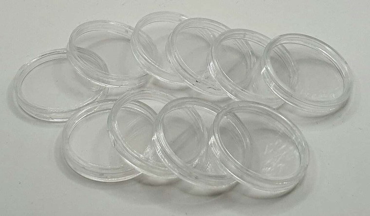 Generic round Coin capsules for coins Ø 22 mm - Pack of 10