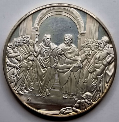 FRANKLIN MINT 100 Greatest Masterpieces Silver Coin Raphael